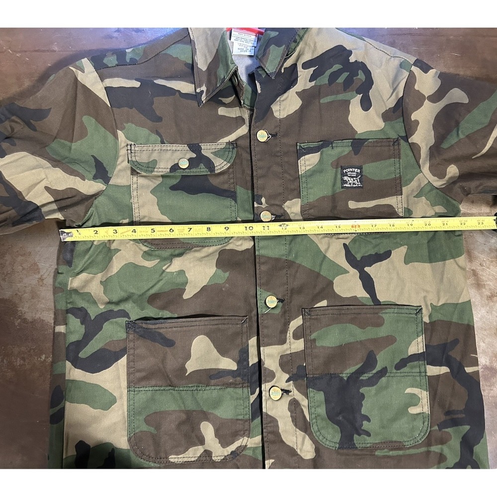 Vtg Pointer Brand Camo Chore Coat Jacket Workwear Minimal Heritage Mens Sz Med - Picture 11 of 11